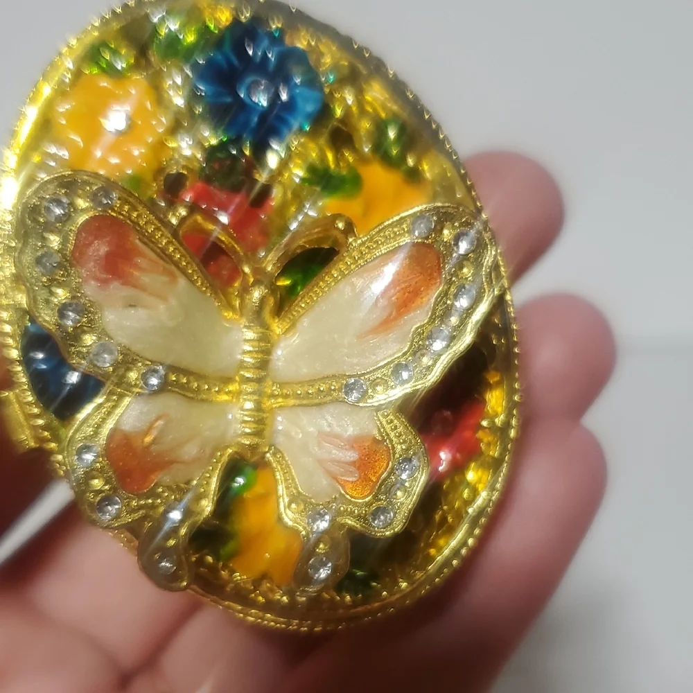 Floral Butterfly Jewelry Box - Picture 7 of 9